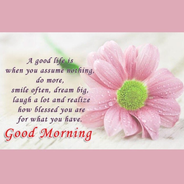 good morning message