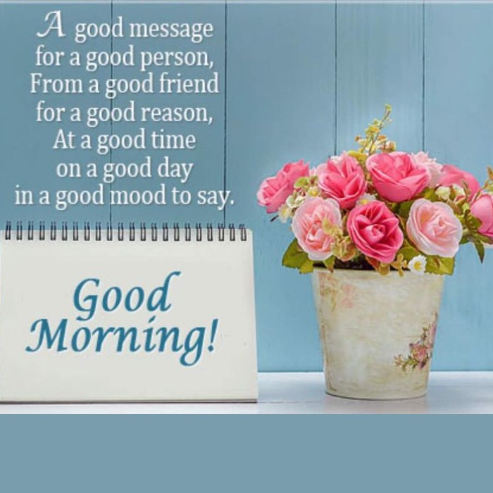 long good morning message
