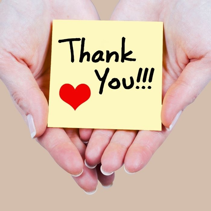 Thank You messages